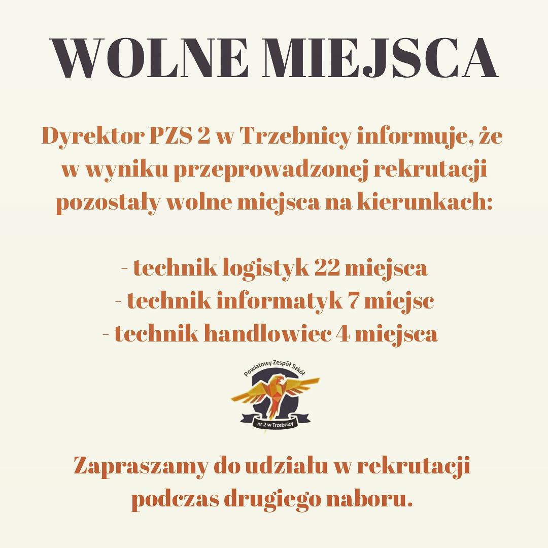 wolne miejsca